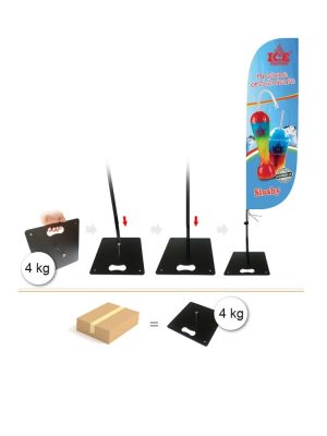 Podstawa do flagi winder maszt beach flaga 4kg - 30cm - obrazek 5