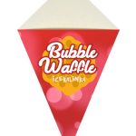 rożek do bubble waffle czerwony przód