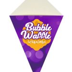 rożek do bubble waffle fioletowy przód
