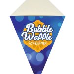 rożek do bubble waffle niebieski przód