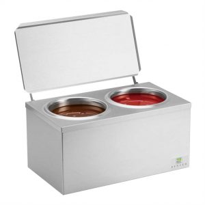 Podgrzewacz do sosów i polew zastygających warnik bemar 2 x 2.8l Server 92030 - obrazek 3