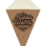 Rożek bubble waffle brązowe eko kraft
