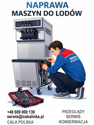 Naprawa maszyn do lodów CAŁA POLSKA serwis, czyszczenie, konserwacja, przegląd maszyny do lodów